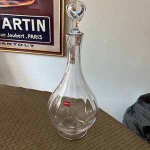 BACCARAT CRYSTAL MONTAIGNE OPTIC DECANTER NWT